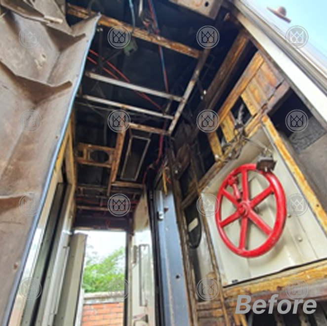Before — accident damage