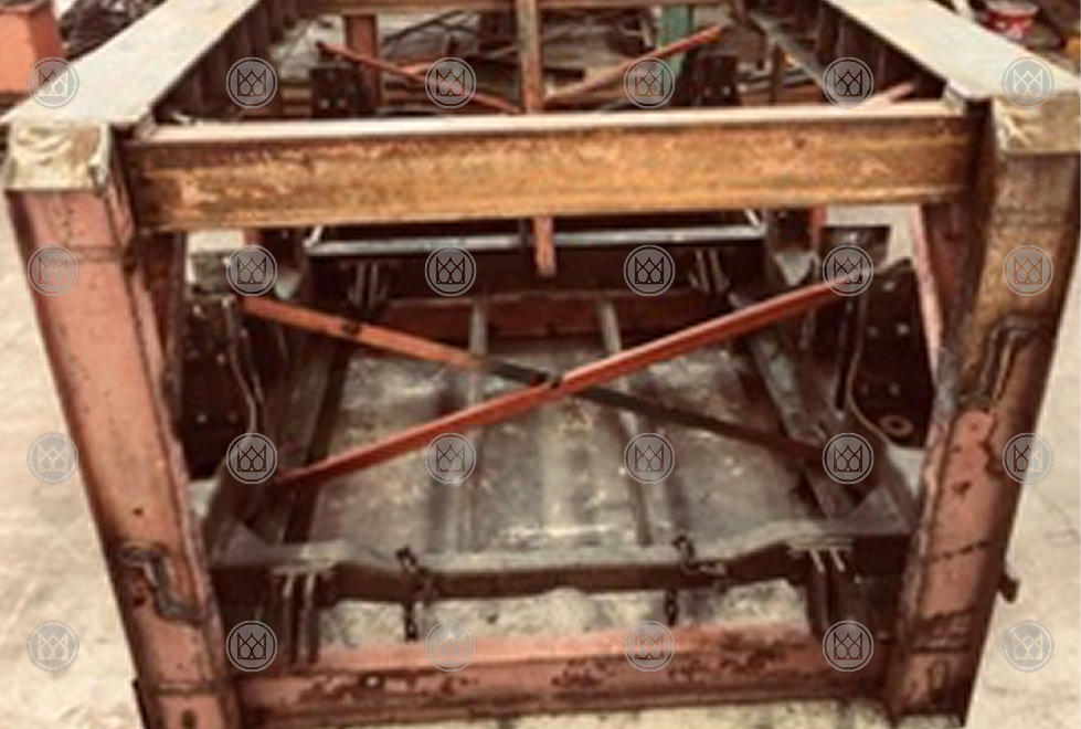 Frame after repair and re-inspection